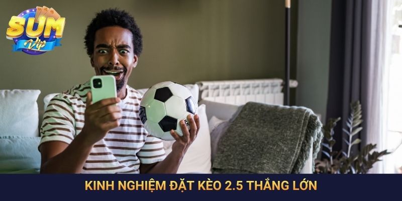 Kinh nghiệm đặt kèo 2.5 thắng lớn